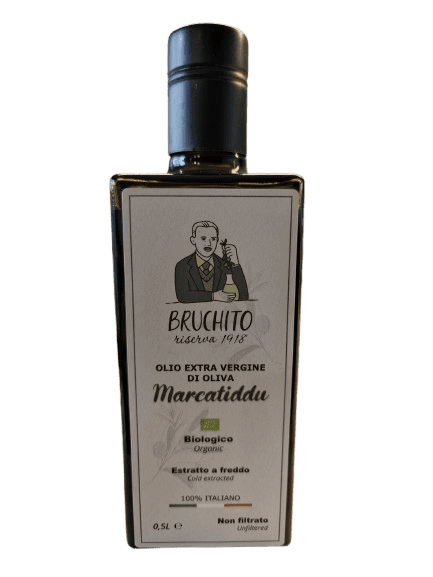 [MARC-250] Marcatiddu – Organic Extra Virgin Olive Oil | Bruchito Riserva 1918 (250ml)