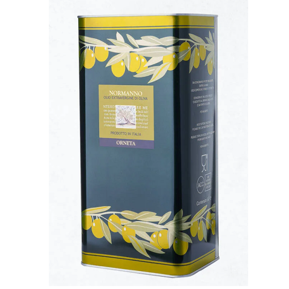 Normanno, olio extra vergine di oliva, 5 litre – Orneta